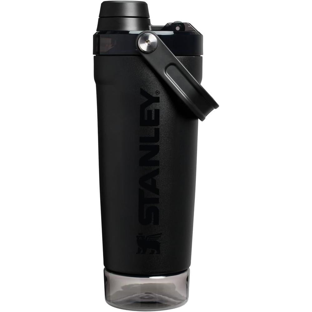 Stanley Activate Botella agitadora de acero inoxidable, a prueba de fugas, almacenamiento de base y tapa de flujo rápido