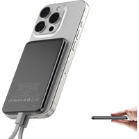 Dbasne Batería portátil: cargador inalámbrico magnético de carga rápida con USB C para iPhone Pro/Pro Max/Mini Series