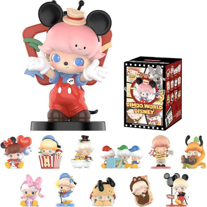 POP MART DIMOO World × Disney Series Figuras coleccionables, diseño aleatorio, decoración hogar, caja individual