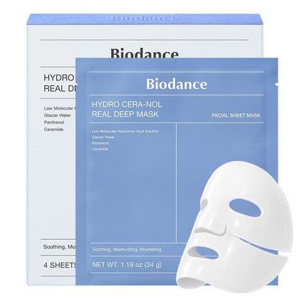 BIODANCE Hydro Cera-nol Máscara profunda real, hidratante y calmante para la piel, ideal como regalo de San Valentín