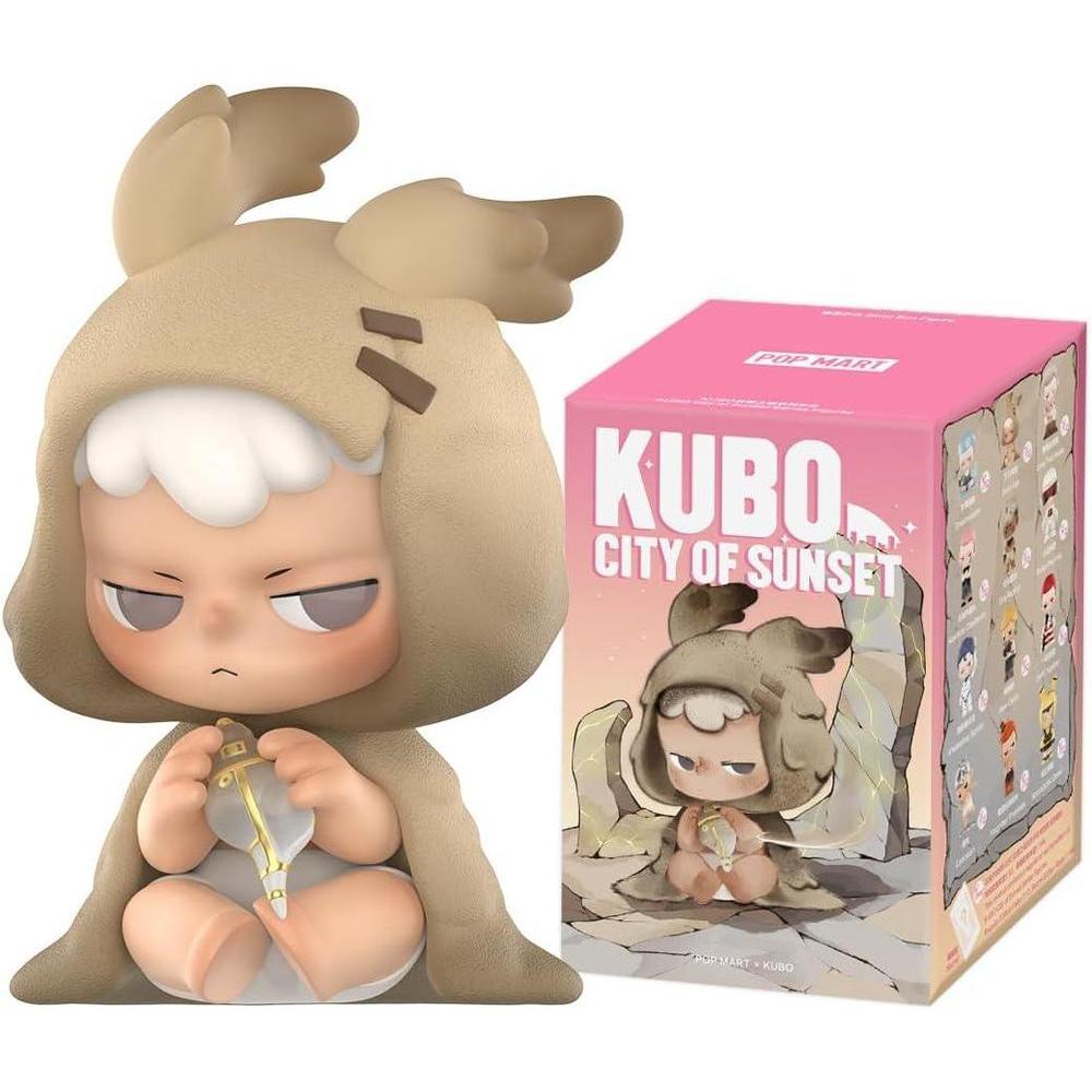 POP MART Kubo City of Sunset Series Figuras de caja ciega, figuras de acción coleccionables, ideales para regalo o decoración