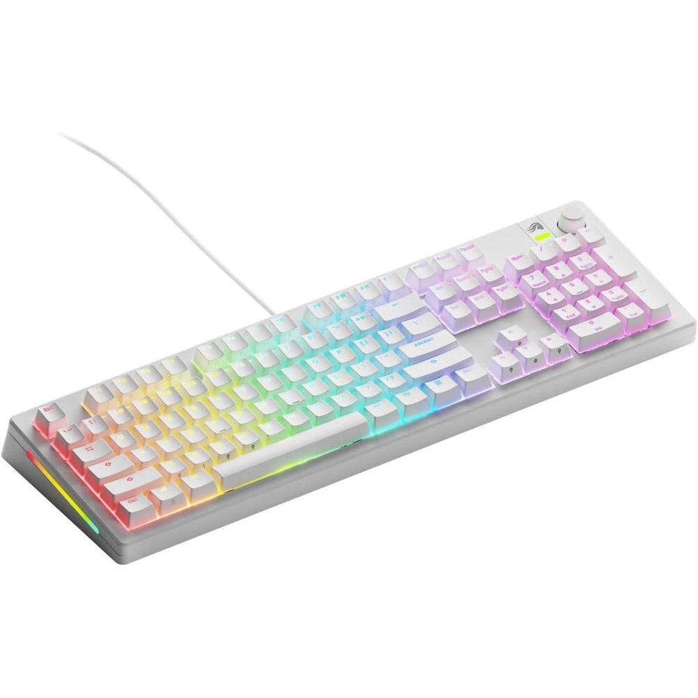 Teclado mecánico para juegos con sistema modular, teclas PBT Doubleshot, perilla programable y retroiluminación RGB