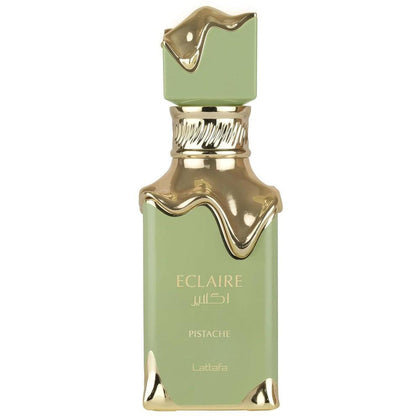Lattafa Eclair Pistache – Eau de Parfum en Spray de Fragancia Gourmand, Cremosa y Almizclada, Duradera para Mujeres