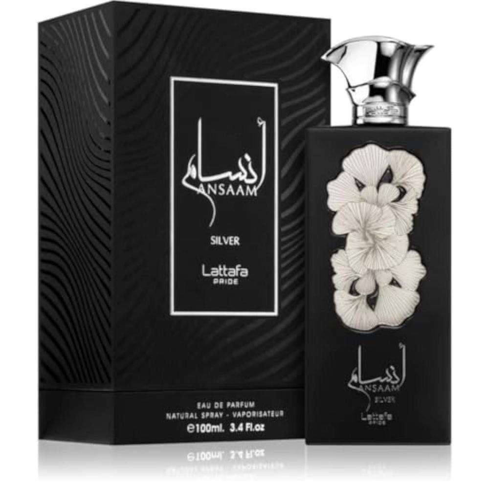 Lattafa Ansaam Silver Eau De Parfum Spray for Unisex