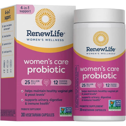 Renew Life Probióticos para mujeres, suplemento probiótico para salud digestiva, vaginal e inmune, sin refrigeración