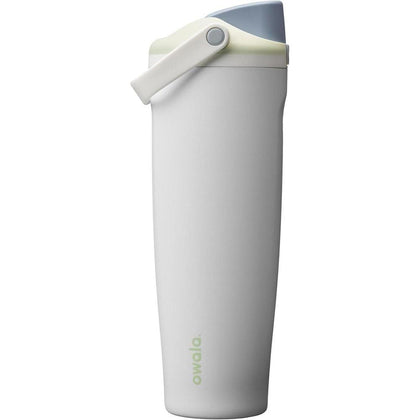 Botella de agua Owala FreeSip Sway aislada de acero inoxidable con boquilla 2 en 1, pajita y asa de transporte, para deportes y viajes