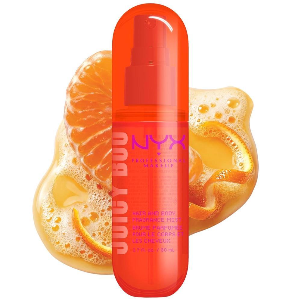 NYX PROFESSIONAL MAKEUP Juicy Boo Perfume de aceite en aerosol cítrico duradero para cabello y cuerpo, vegano, sin crueldad