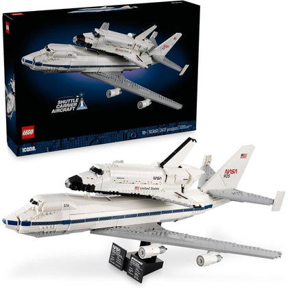 LEGO Icons Shuttle Carrier Aircraft - Juego de aviones para adultos, modelo de nave espacial, decoración y regalo