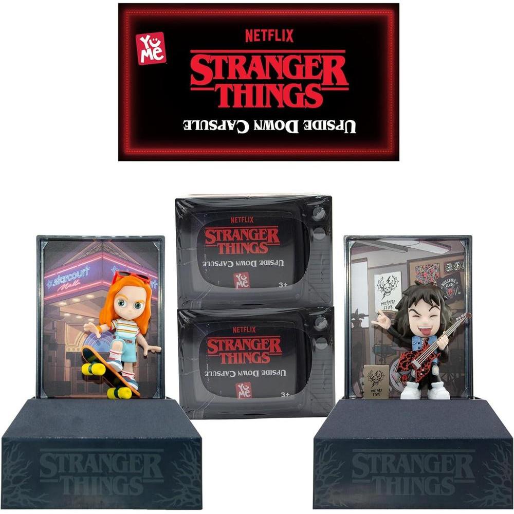 Cápsulas oficiales de Stranger Things Upside Down Serie 1 Paquete 2 figuras acción ciegas, juguetes coleccionables Netflix