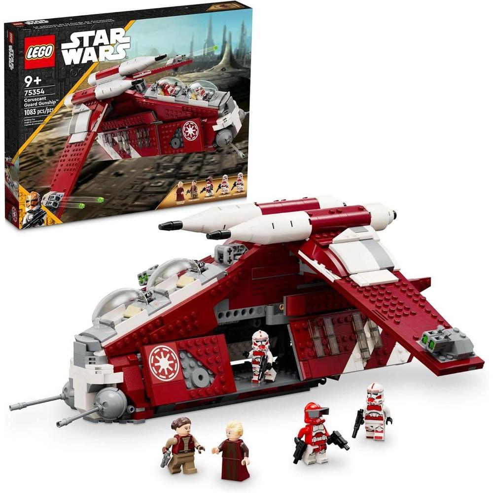 LEGO Star Wars Nave de Combate Coruscant Guard 75354 para Niños de 9+ con Cinco Minifiguras Incluyendo Canciller Palpatine