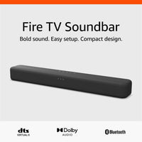 Barra de sonido Fire TV de Amazon con altavoces 2.0, DTS Virtual:X, Dolby Audio y conectividad Bluetooth