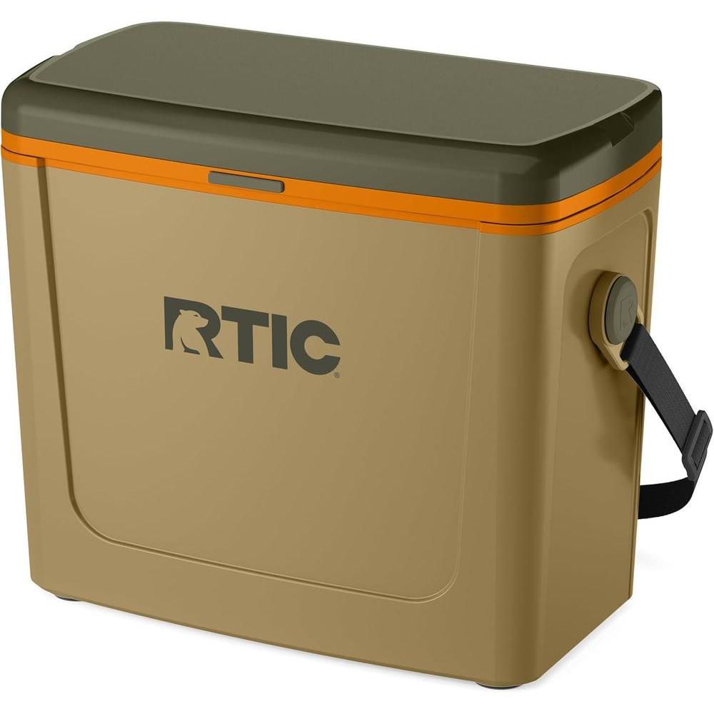 Enfriador portátil RTIC de 16 qt para exteriores, con correa y asa, ideal para playa, picnic, camping y viajes
