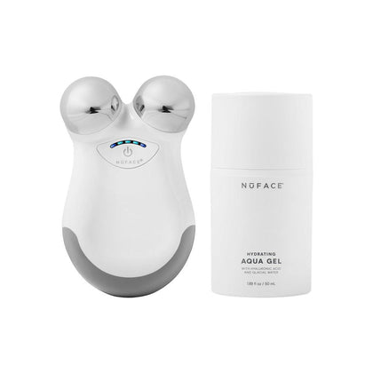 NuFACE MINI Classic Microcurrent, dispositivo facial para contornear, levantar, suavizar y tonificar con gel activador