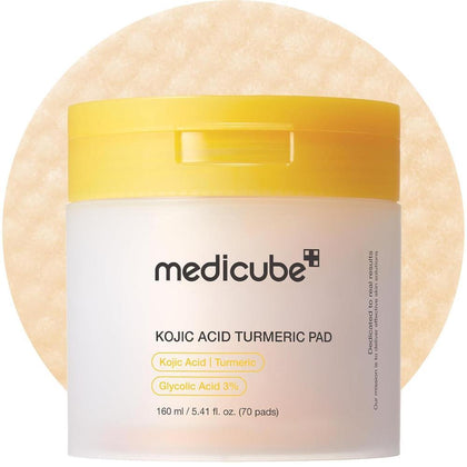 Almohadillas Medicube Con Ácido Kójico Y Cúrcuma Para Piel Problemática 160ml