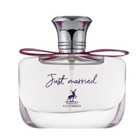 Lattafa Maison Alhambra Just Married, Eau de Parfum Spray con aroma floral amaderado para mujer