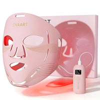 Terapia de luz roja profesional para cara y mandíbula, mascarilla LED 4D inalámbrica con 324 LEDs