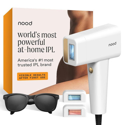 Nood Flasher Pro - Dispositivo IPL para depilación láser y terapia anti-edad con luz roja, sin dolor para hombres y mujeres