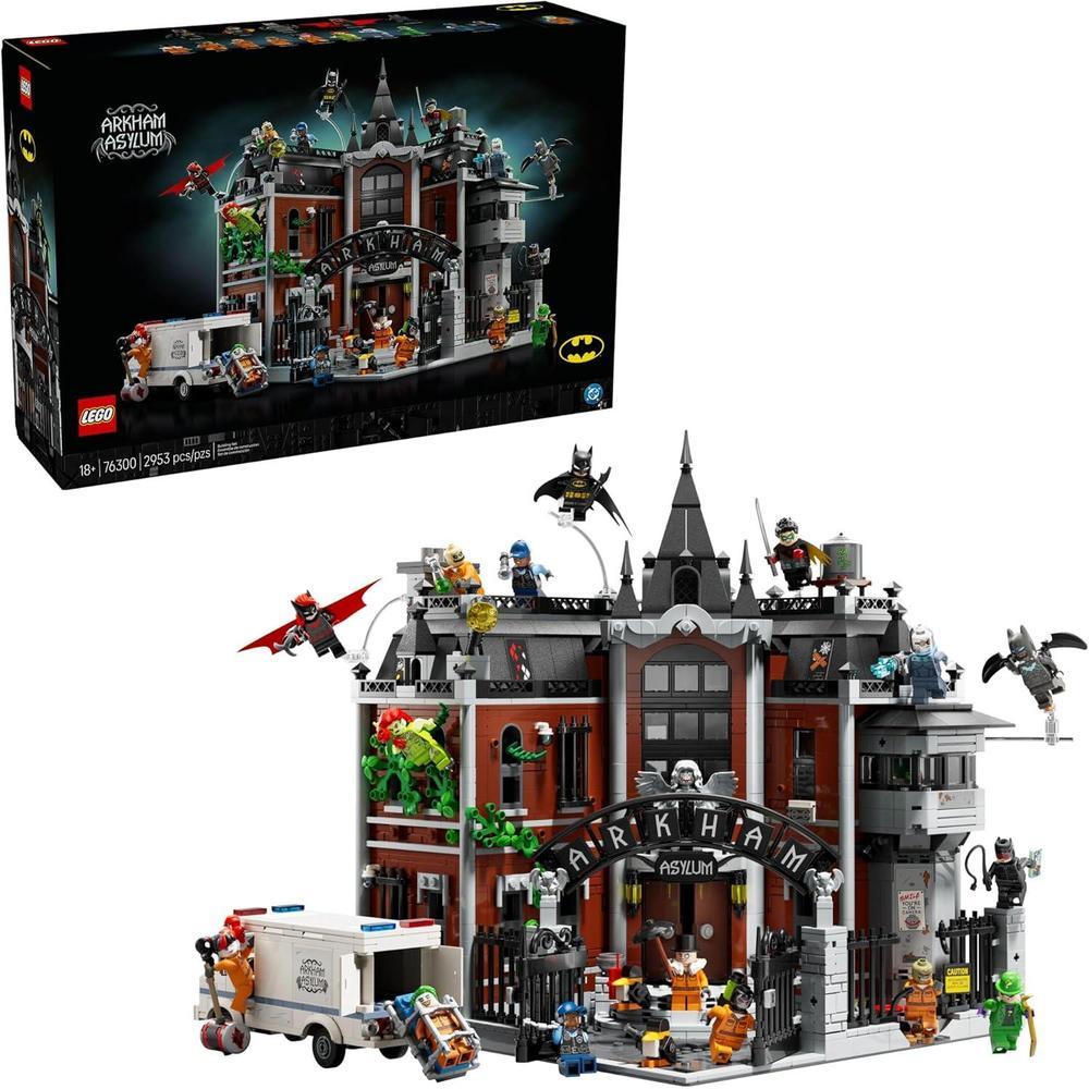 LEGO DC Batman Arkham Asylum para adultos, decoración de hogar u oficina, ideal para fans de cómics y películas, 76300