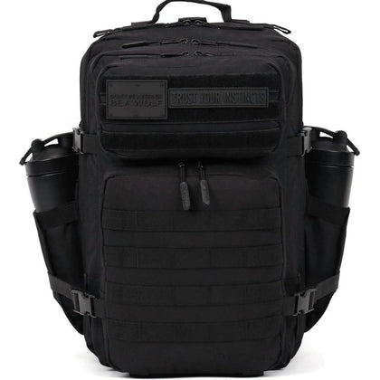 Mochila Táctica WOLFpak 45L Edición Nightshade, resistente al agua, ideal para camping, senderismo y gimnasio, personalizable con parches