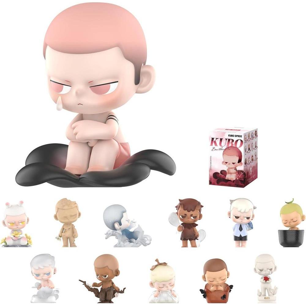 POP MART Kubo Breathing in Series Figuras de caja ciega de diseño aleatorio, juguetes coleccionables y regalos