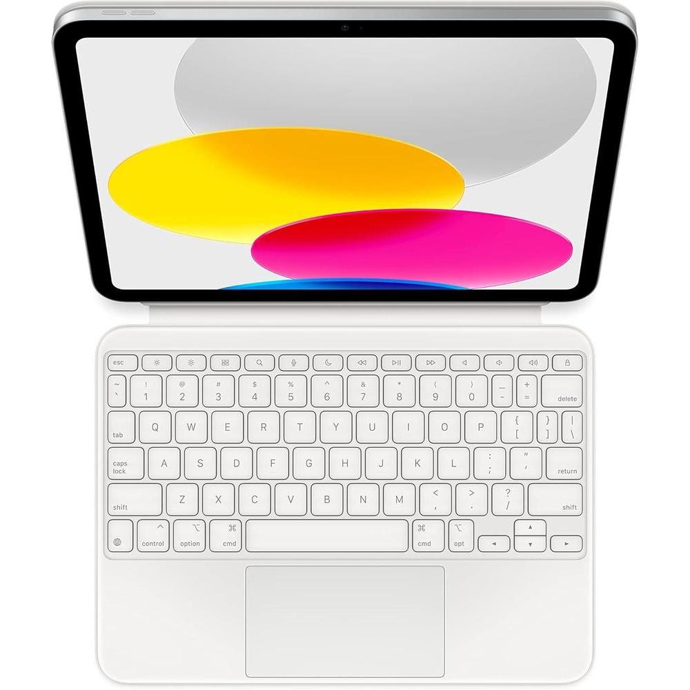 Apple Magic Keyboard Folio: Teclado y funda desmontable para iPad con trackpad integrado - blanco