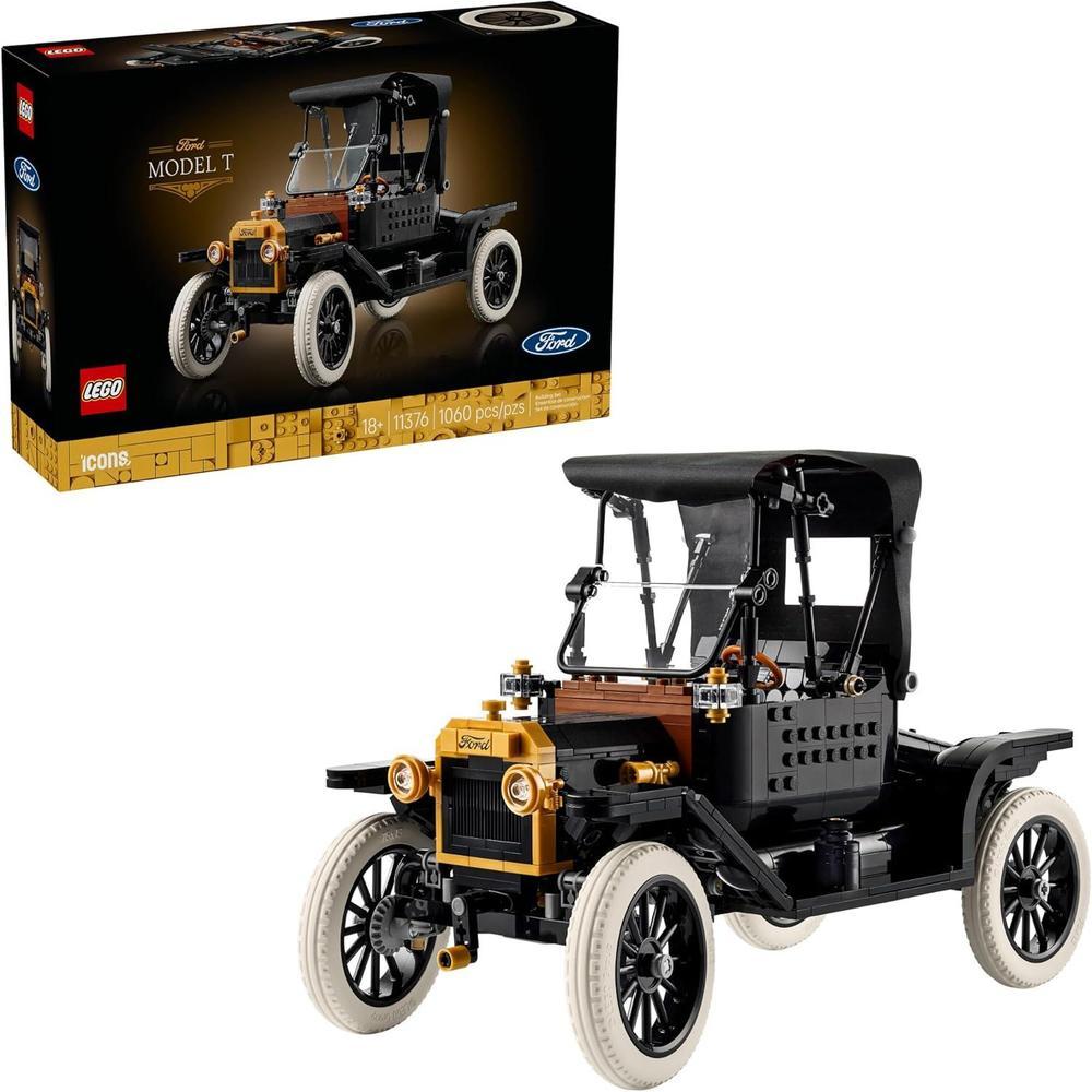 LEGO Icons Ford Model T Set para Adultos con Detalles Auténticos, Decoración de Oficina, Regalo para Fanáticos de Autos