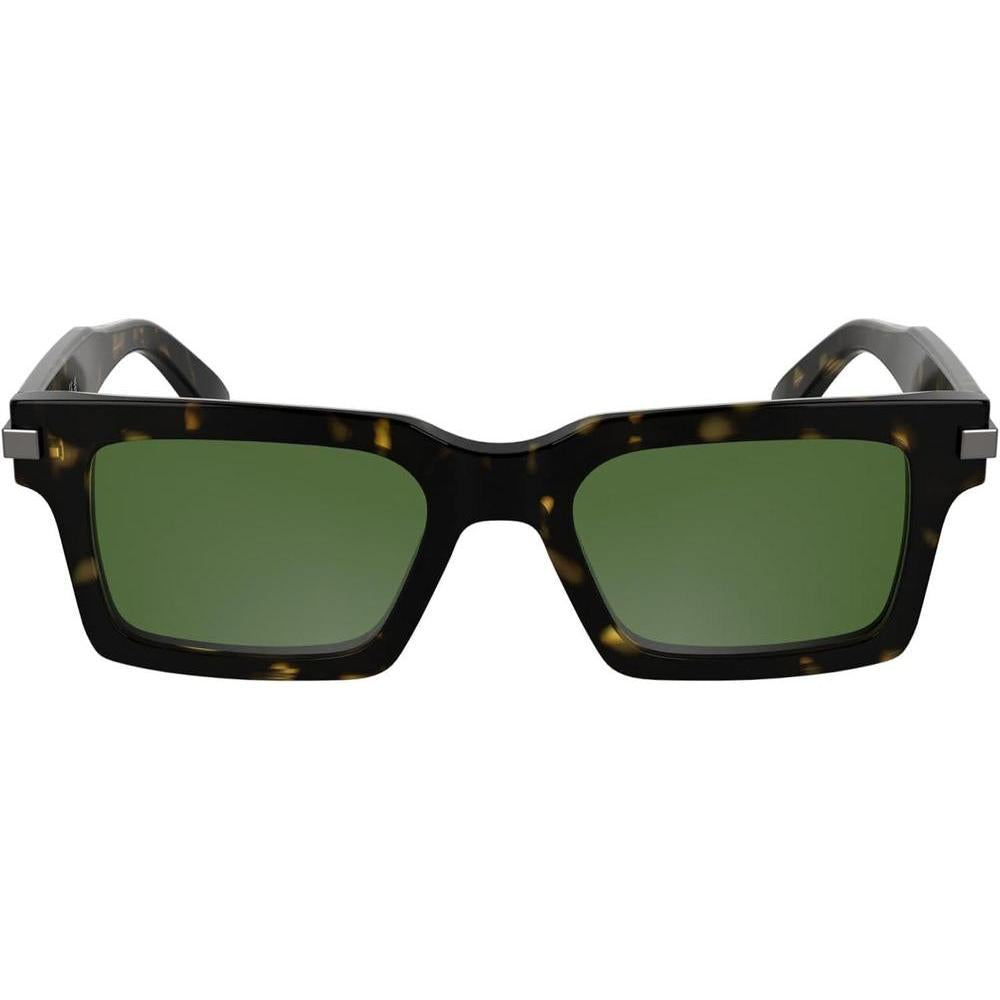Gafas de sol Calvin Klein CK25503S rectangulares con detalles de metal, acetato renovado y ajuste cómodo