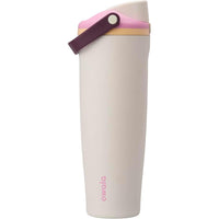 Botella de agua Owala FreeSip Sway de acero inoxidable aislada con pico de dos vías y pajita integrada, ideal para deportes y viajes