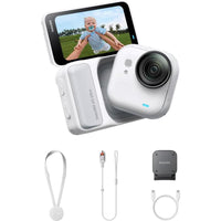 Insta360 GO Ultra - Cámara de Vlogs 4K portátil, manos libres, con sensor avanzado y duración de batería extendida para deporte y aventuras