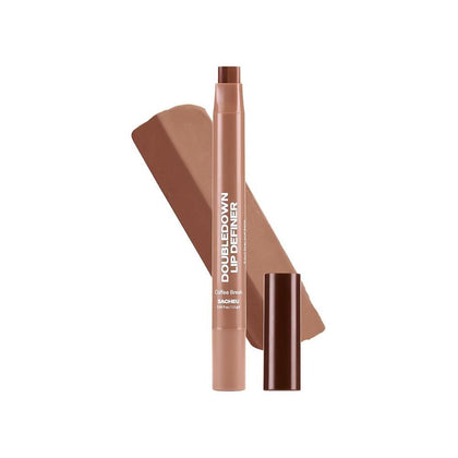 Sacheu DoubleDown Lip Definer - Labial Coreano 2 en 1 con Aceite de Aguacate y Rosa Mosqueta, Hidratante y Satinado