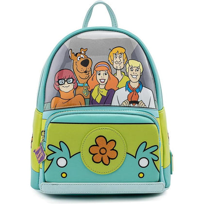 Loungefly Scooby Doo Mystery Machine - Bolso de hombro con doble correa para mujer, diseño clásico multicolor