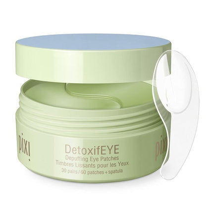 Pixi Detoxifeye Parches Hidrogel Ojos Ácido Hialurónico Y Cafeína, Pepino 60 Parches