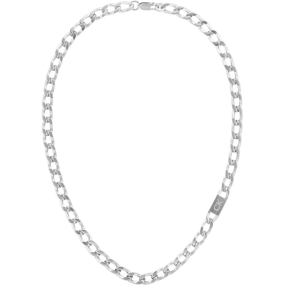 Calvin Klein Collar de eslabones de cadena para un look moderno y contemporáneo en acero inoxidable