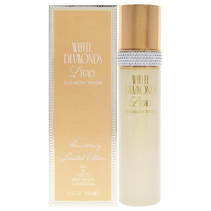 Elizabeth Taylor White Diamonds Legacy EDT Spray para Mujeres, fragancia floral larga duración