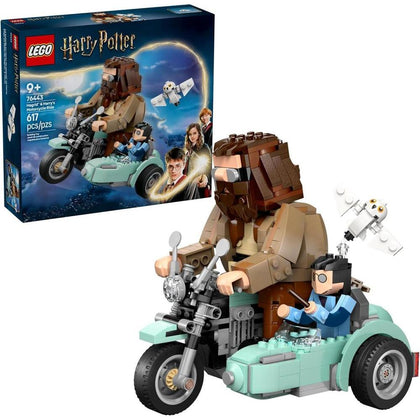 LEGO Harry Potter Hagrid y Harry, Juguete de construcción de motocicleta para niños y fanáticos, ideal para regalo