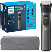 Philips Multigroom Series 9000 Recortadora 24 en 1 para Barba, Cabello y Cuerpo con Tecnología BeardSense, Impermeable