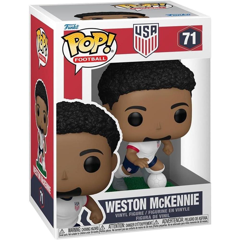 Funko Pop Football: Weston McKennie del equipo de fútbol de EE.UU., figura coleccionable para fans y coleccionistas