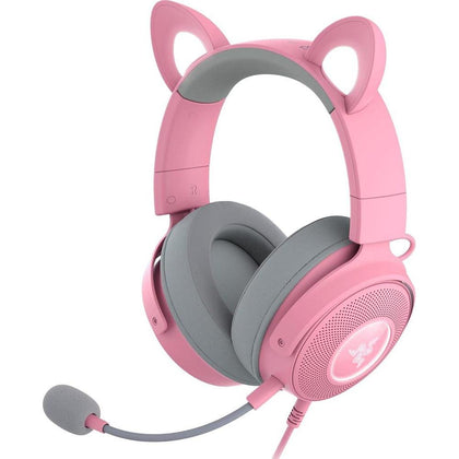 Razer Kraken Kitty V2 Pro Auriculares RGB: orejas intercambiables, iluminación reactiva y micrófono desmontable