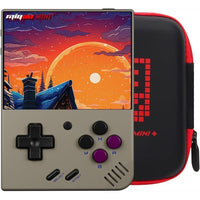 Consola de juego portátil retro Miyoo Mini Plus con estuche, conectividad WiFi y funciones RTC para múltiples juegos