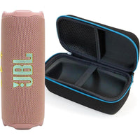 JBL Flip 7 Rosa con Funda Protectora Divvi, Bocina Bluetooth Portátil, Impermeable, A Prueba de Polvo y Caídas, 16 Horas de Reproducción