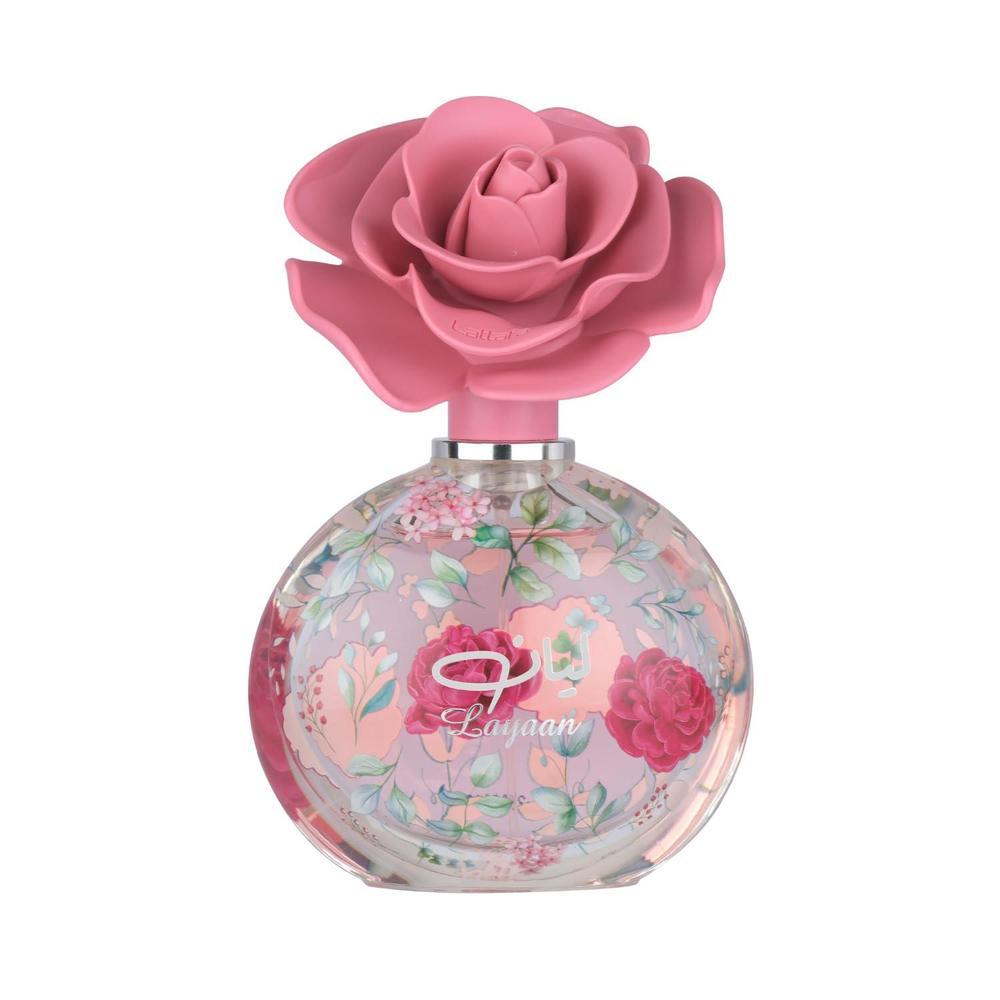 Lattafa Layaan - Una fragancia frutal, floral, ambar y almizclada en spray, diseñada para durar y deleitar a las mujeres modernas