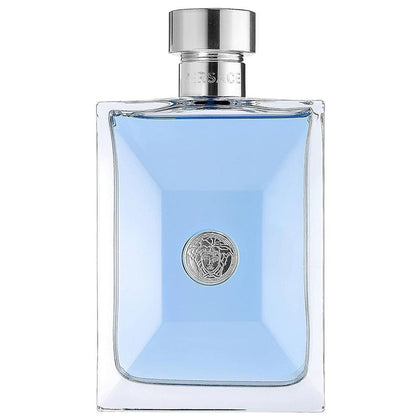 Versace Pour Homme Signature azul oscuro para hombre, Versace Pour Homme M en caja