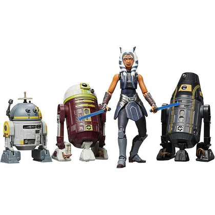 STAR WARS Vintage Collection Escape from Order 66 con Ahsoka & Droids - Paquete de 4 Figuras de Acción Coleccionables