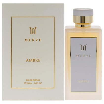 Merve Ambre para Mujer - Eau de Parfum Spray con elixir de caramelo, vainilla y ámbar
