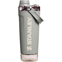 Stanley Activate - Botella agitadora de acero inoxidable a prueba de fugas con almacenamiento en base y tapa de flujo rápido