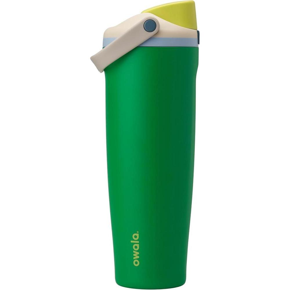 Botella de agua Owala FreeSip de acero inoxidable, con boquilla 2 en 1, pajita y asa, ideal para viajes y deportes