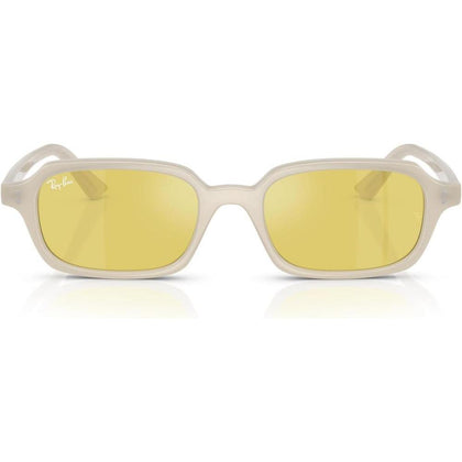 Ray-Ban RB4455 Zuri gafas de sol con protección UV y lentes dorados espejados amarillos, incluye estuche y paño