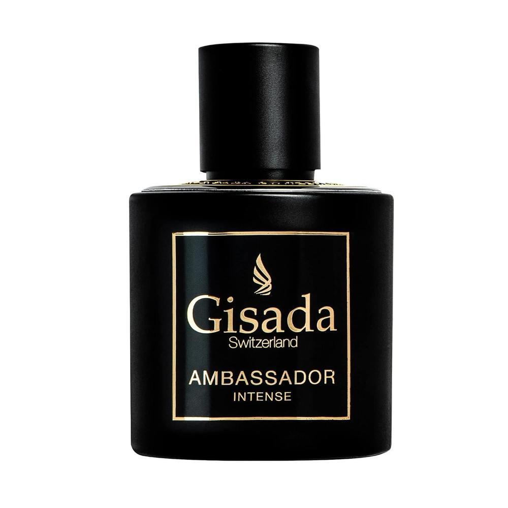 Gisada Ambassador Intense para hombres, perfume con aroma fuerte y masculino, notas cítricas y orientales hecho en Suiza