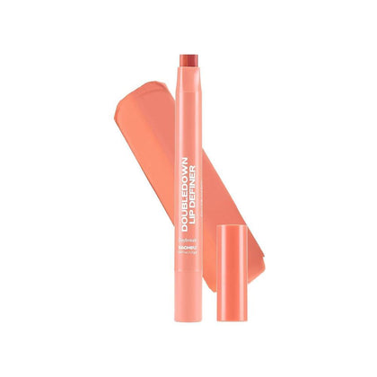 Sacheu DoubleDown Lip Definer: delineador y bálsamo hidratante coreano 2-en-1 con color pigmentado y acabado cremoso satinado