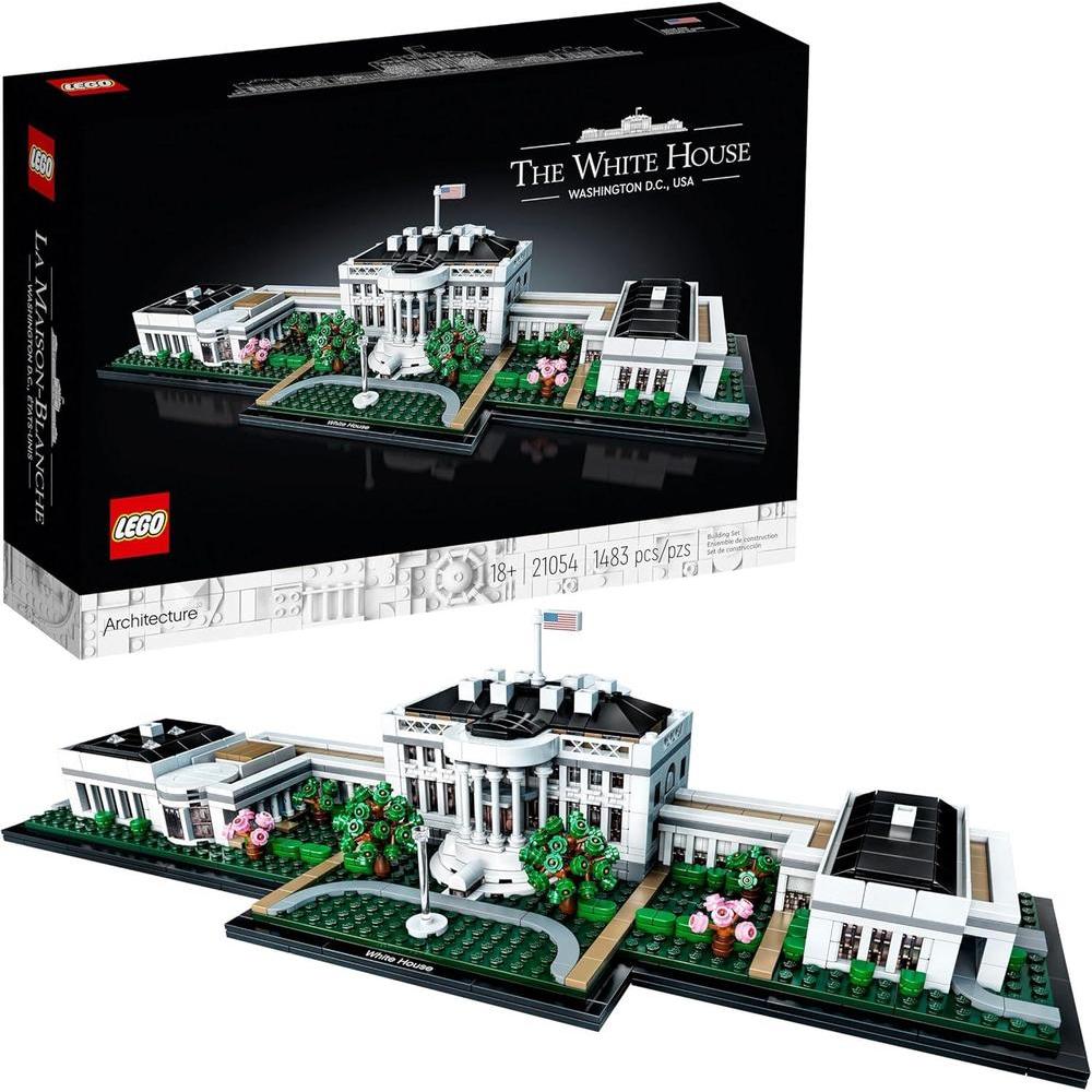 LEGO Architecture: Construcción de La Casa Blanca, set creativo para adultos y adolescentes, icónica oficina presidencial